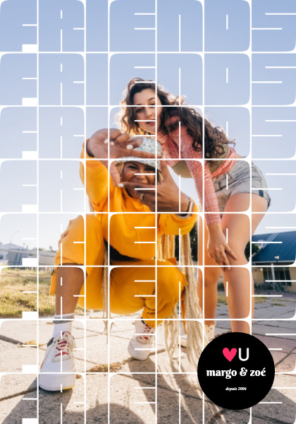 Friends Mosaic Poster