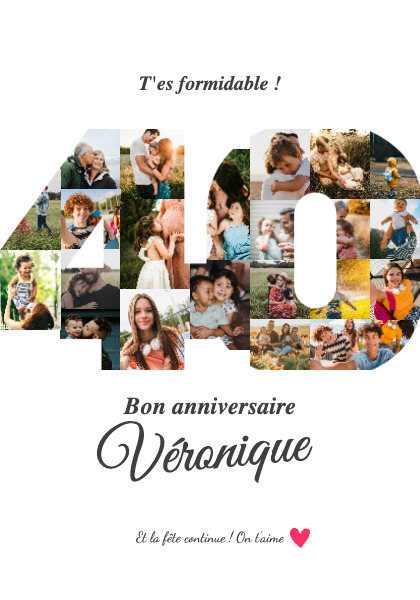 40 Years Collage Poster