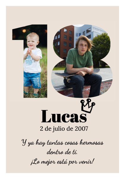 Póster 18 años