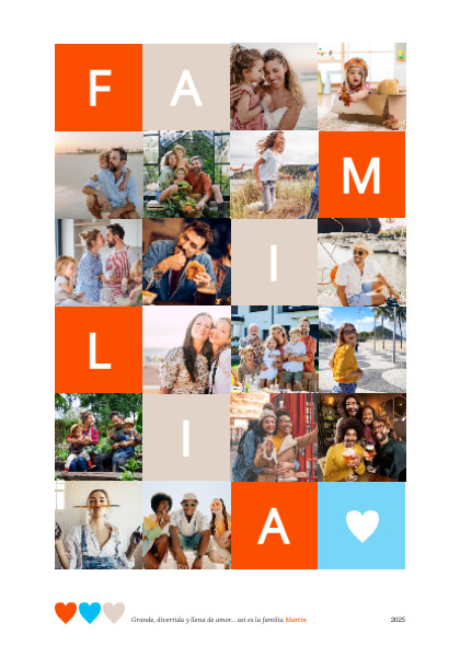 Póster Juego de Letras