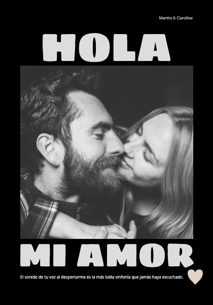 Póster Hola Mi Amor