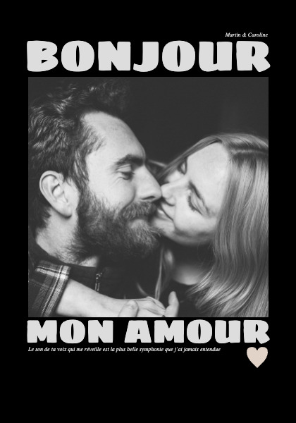 Poster Guten Morgen, meine Liebe