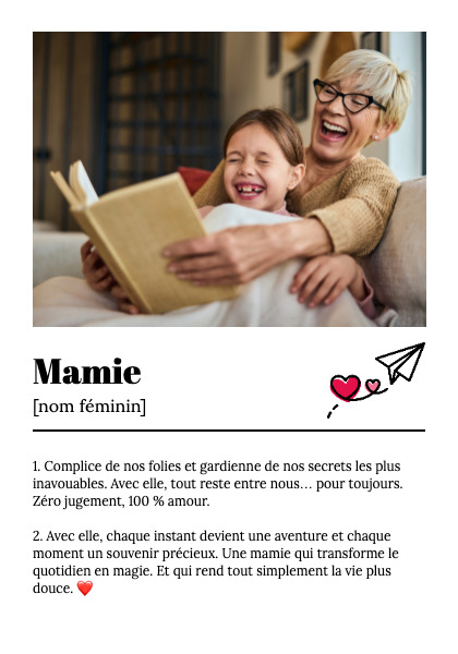 Poster Définition Mamie