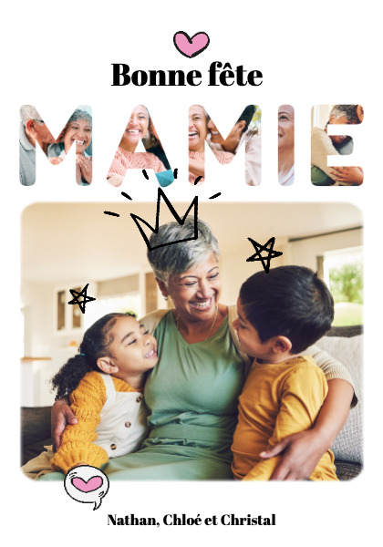 Poster Bonne fête Mamie