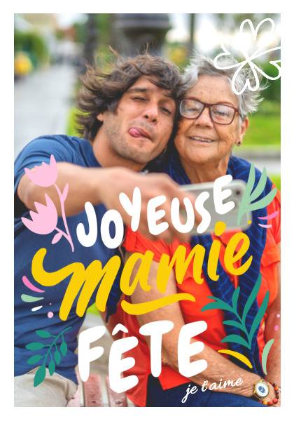 Poster Joyeuse fête Mamie