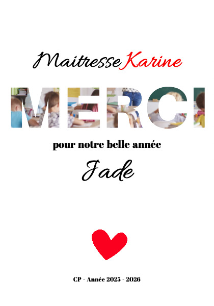 Poster Merci Maîtresse
