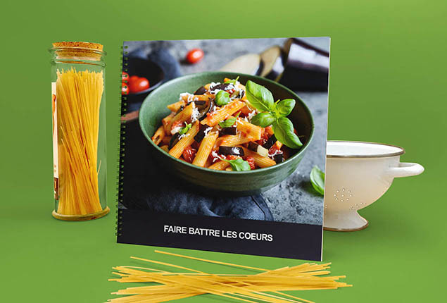 Livre photo Grand carré Couverture souple spirale métallique