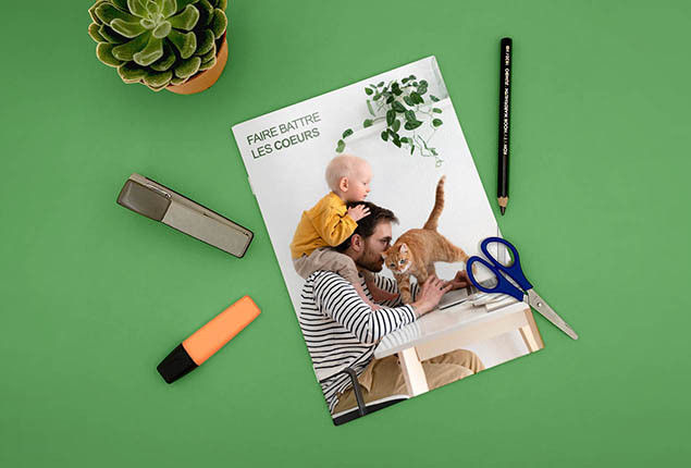 Livre photo Grand Portrait Couverture souple agrafée