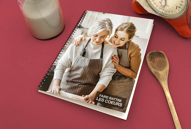 Livre photo Grand Portrait Couverture souple spirale métallique
