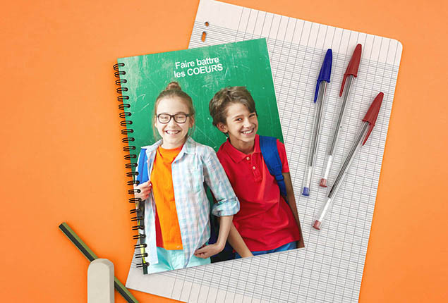 Livre photo Petit Portrait Couverture souple spirale métallique