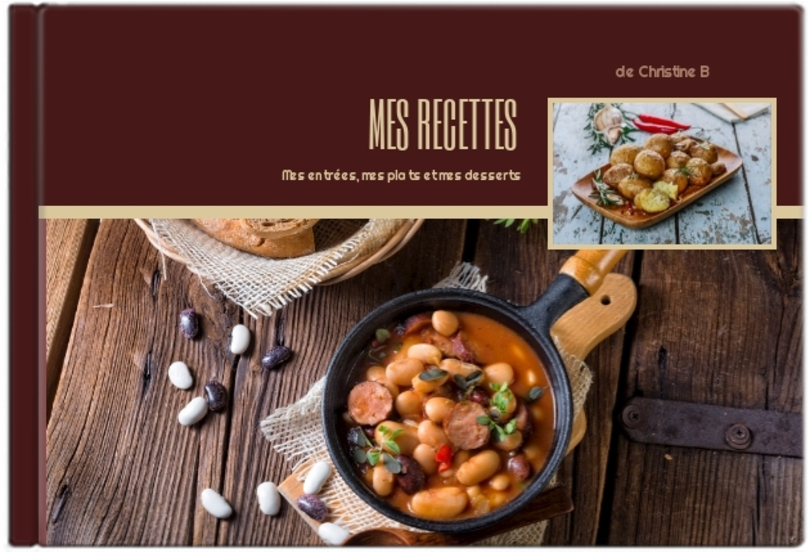 Livre de recettes de cuisine à personnaliser