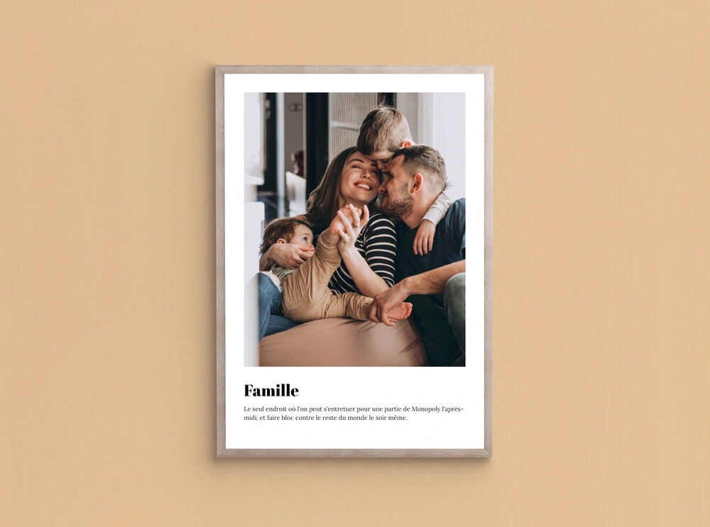 Poster Photo Famille
