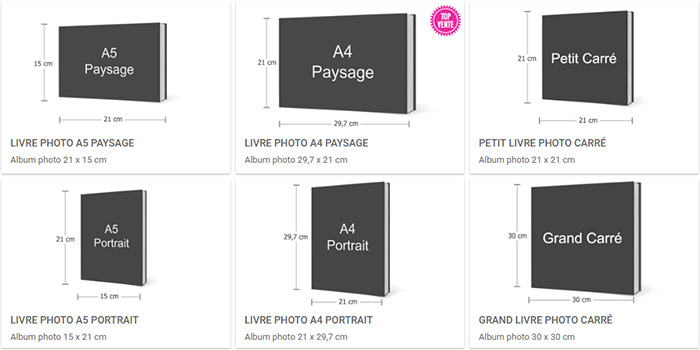 Formats des livres