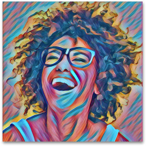 Effet artistique peinture visage