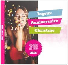 Album photo Anniversaire "Pour elle"