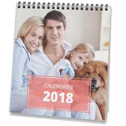 Calendrier de bureau personnalisé avec photo