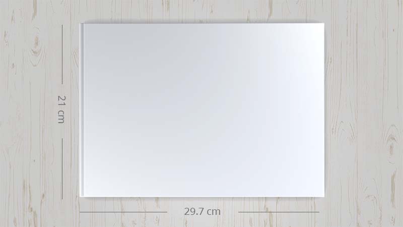 Livre photo A4 paysage (29,7 x 21 cm)