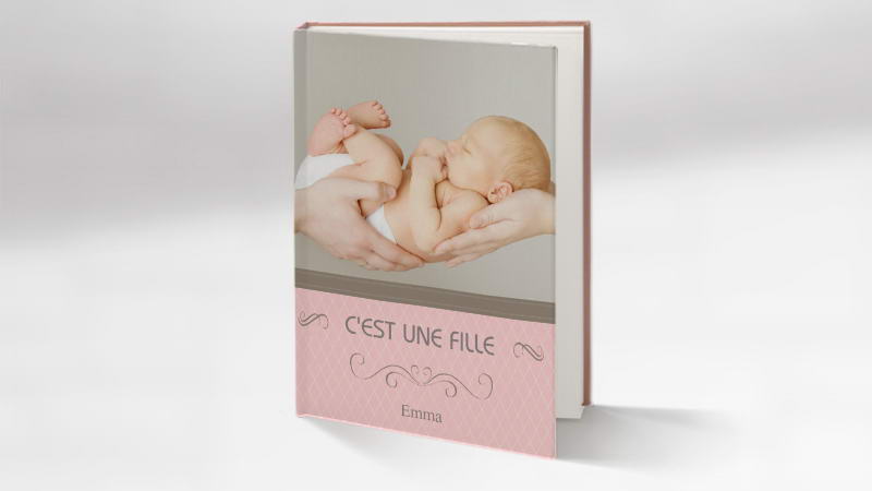 Album photo naissance fille