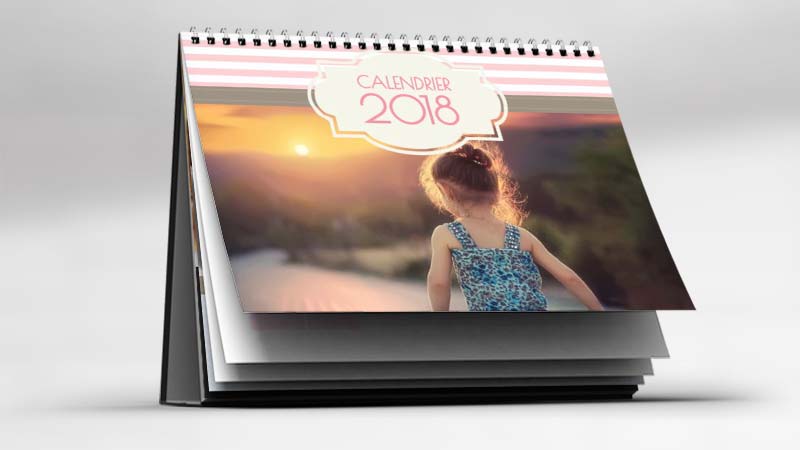 Calendrier semainier et hebdomadaire personnalisé avec photo