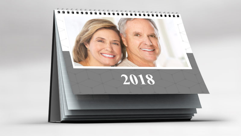 Calendrier publicitaire et d'entreprise personnalisé avec photo